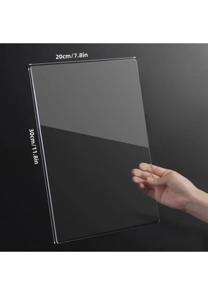 Şeffaf Akrilik Plaka - 30X20 cm Dekoratif Dıy Levha fırsatları