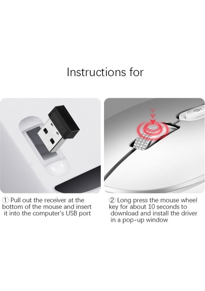 2.4g Kablosuz Fare USB Optik Fare USB Bilgisayar Fareleri (Gri) (Yurt Dışından) fiyatları
