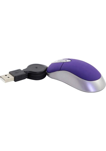 Mini USB Kablolu Fare Geri Çekilebilir Minik Küçük Fare 1600 Dpı Optik (Yurt Dışından) modelleri