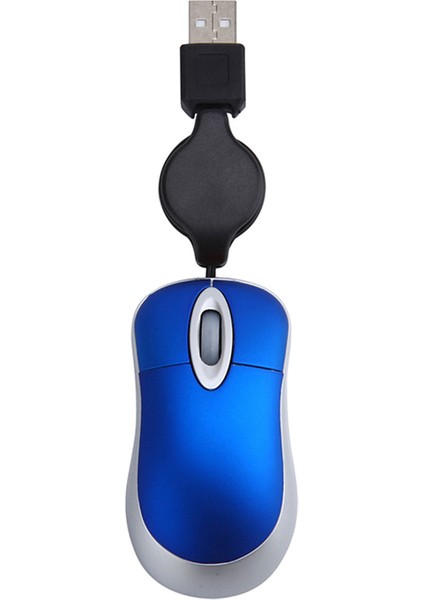 USB Kablolu Fare Kablosu Windows 98 Için Minik Küçük Fare (Mavi) (Yurt Dışından)