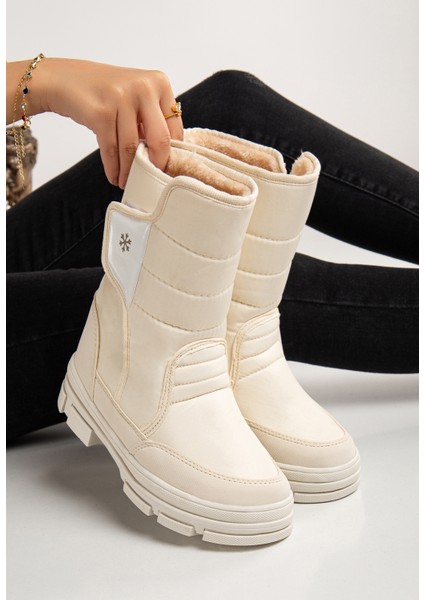 Diva Termal Kürklü Bantlı Soğuk Dayanıklı Kadın Bot