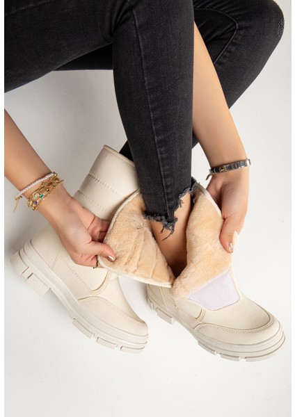 Diva Termal Kürklü Bantlı Soğuk Dayanıklı Kadın Bot fiyatları