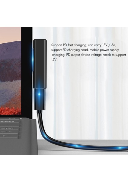 Surface Progo 3 4 5 6 Için Type-C To Surface Pd Hızlı Şarj Fişi (Yurt Dışından)