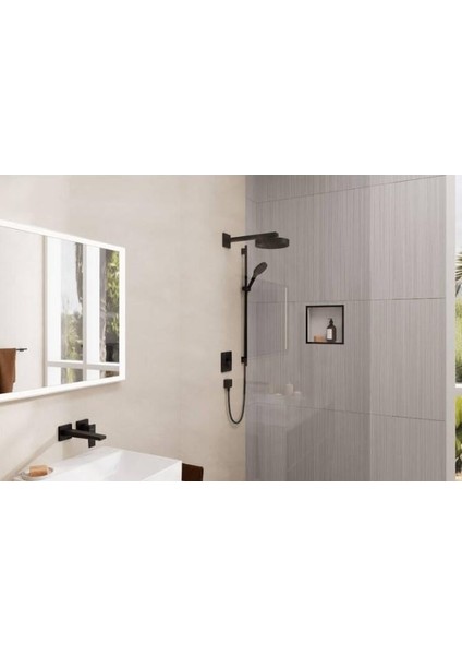 Hg Metropol Ankastre Lavabo Bataryası Mat Siyah