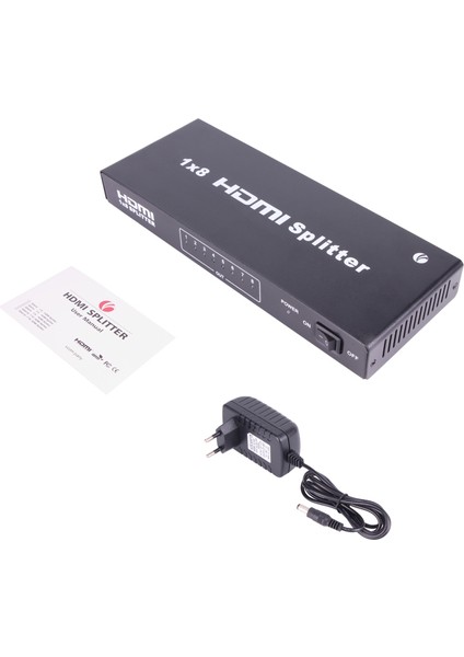 DD418A 1-8 Port 1.4V 3D Metal Hdmi Splitter