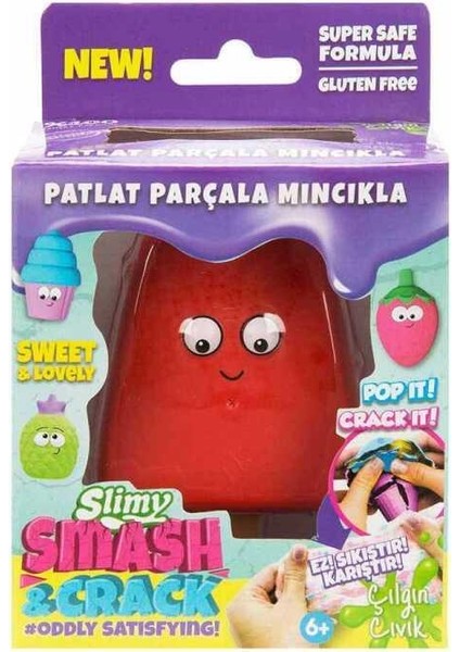 Patlat Pop-It 55 gr - Kırmızı Dondurma Slime