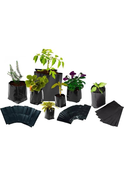 Fidan Poşeti 25 cm x 45 Cm, 100 Adet, Fidan Poşeti, Fide Fidan Poşeti, Fidan Tüpü modelleri