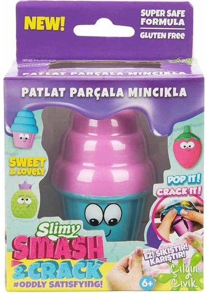 Patlat Pop-It 55 gr - Mavi Kase Dondurma Slime