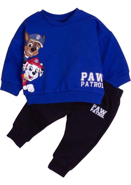Pamuklu Paw Patrol Baskılı Tatlı Unisex Bebek&Çocuk 2'Li Alt Üst Eşofman Takım