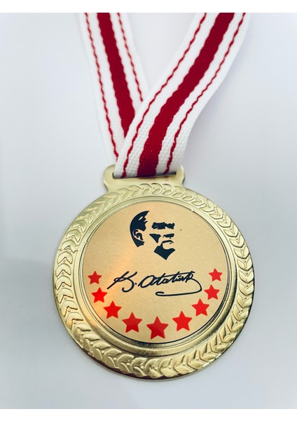 1 Adet Atatürk Madalyası - Dijital Baskılı Madalya