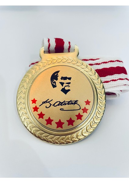 1 Adet Atatürk Madalyası - Dijital Baskılı Madalya