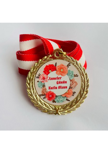 1 Adet Anneler Günü Madalyası - Dijital Baskılı Madalya