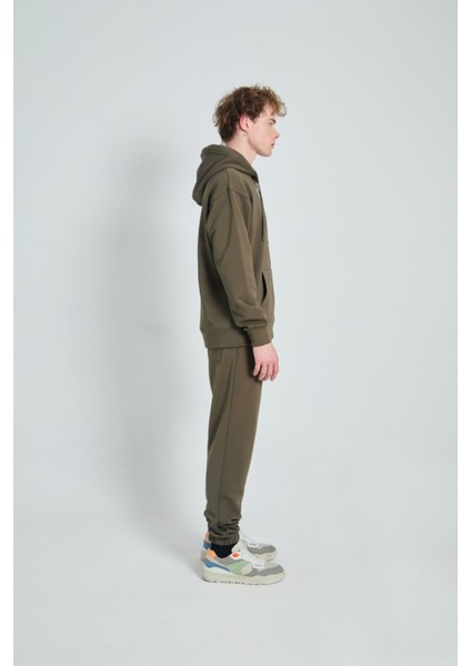 Oversize Kapüşonlu Baskılı Unisex Eşofman Takımı fırsatları