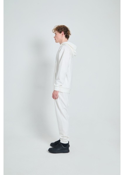 Oversize Kapüşonlu Baskılı Unisex Eşofman Takımı
