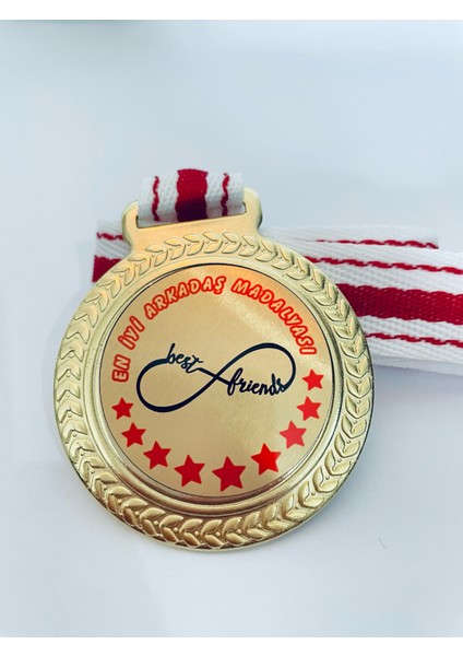 1 Adet En Iyi Arkadaş Madalyası - Dijital Baskılı Madalya fiyatları