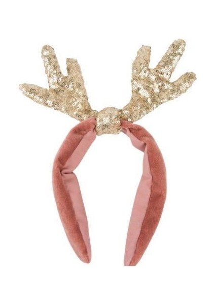 - Kadife Geyik Boynuzu Saç Bandı