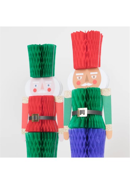- Honeycomb Nutcracker Decorations - Nutcracker Dekorlar (3'lü)