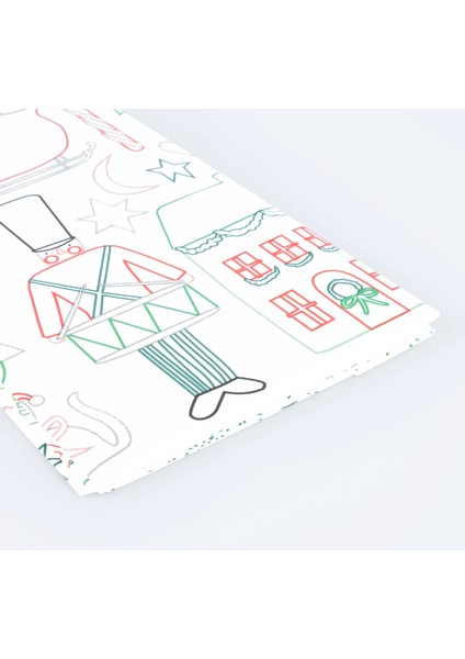 - Christmas Colour In Activity Tablecloth - Yeni Yıl Aktivite Masa Örtüsü