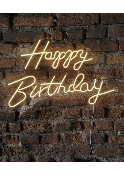 Happy Birthday Neon LED Duvar Aydınlatması fiyatları