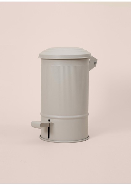 Stripe Mutfak ve Banyo Çöp Kovası Bej 5 Lt