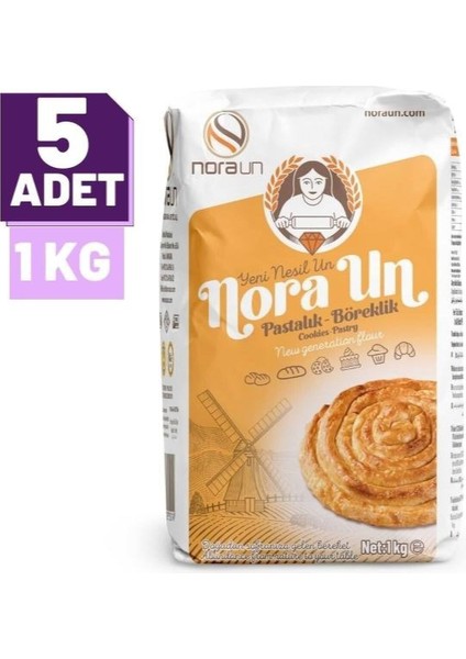 Pastalık Böreklik Un 1 kg 5 Adet