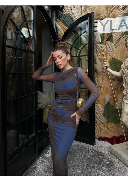 Channel Streç Tül Astarlı Elbise fırsatları