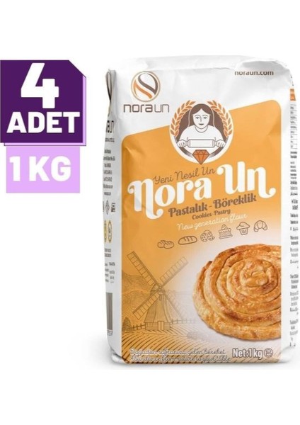 Pastalık Böreklik Un 1 kg 4 Adet