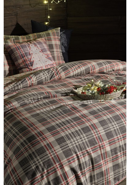Flanel Nevresim Takımı Wendy Tek Kingsize Krem