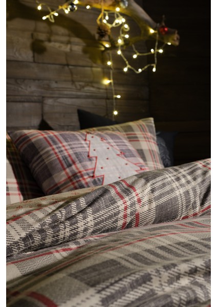 Flanel Nevresim Takımı Wendy Tek Kingsize Krem
