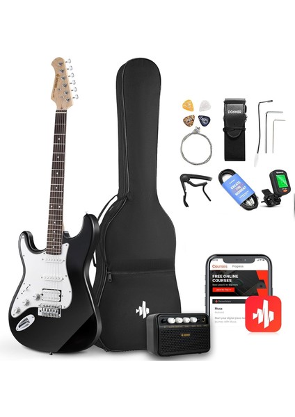 DST-100BL Amfili Solak Elektro Gitar Seti