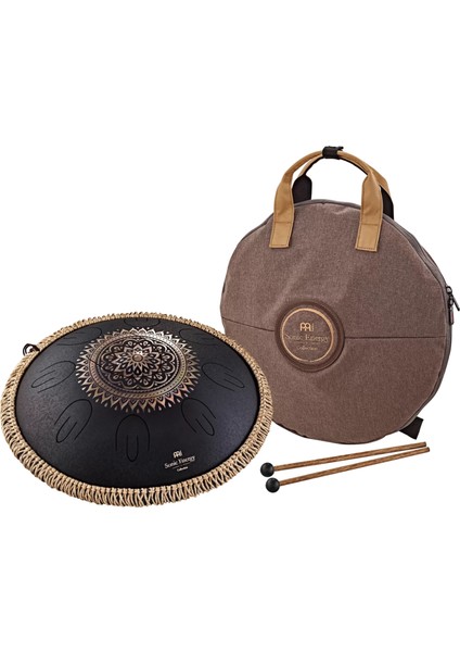 Sonic Energy Octave Steel Floral Design D-Kurd 16" Tongue Drum Siyah indirimleri