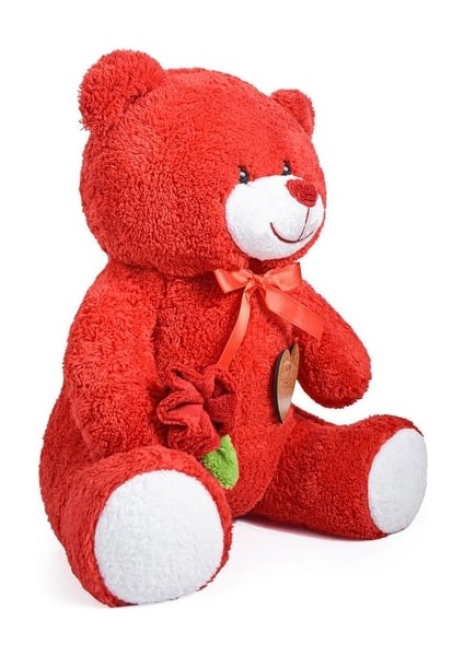 Peluşçu Dayı 75 cm Elinde Gül Tutan Iyi Ki Varsın Tahtalı Sevimli Ayıcık fırsatları