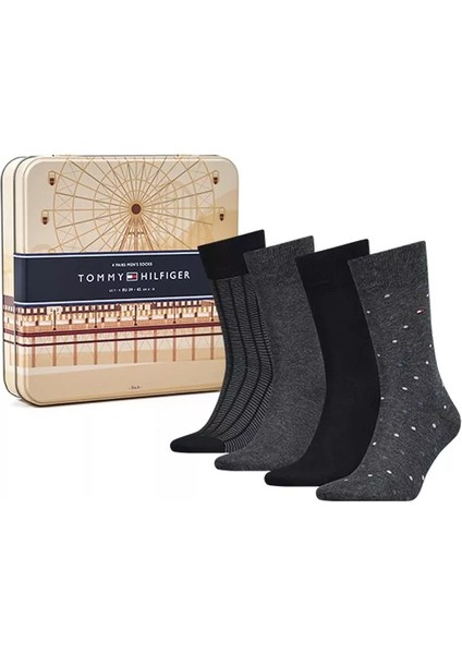 Tommy Hılfıger Erkek 4 Lü Çorap 392003001-200
