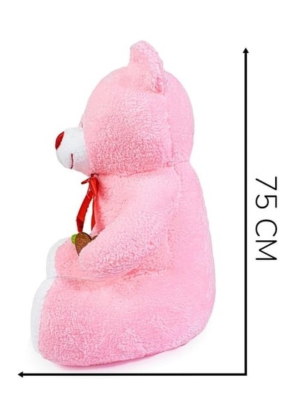 Peluşçu Dayı 75 cm Elinde Gül Tutan Iyi Ki Varsın Tahtalı Sevimli Ayıcık fiyatları