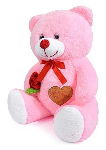 Peluşçu Dayı 75 cm Elinde Gül Tutan Iyi Ki Varsın Tahtalı Sevimli Ayıcık fırsatları