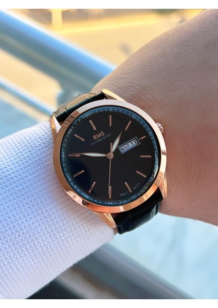 Romanson Deri Kordon Takvim Gösteren Kadran Tasarımlı 5ATM Suya Dayanıklı Erkek Kol Saati AG1317.14 fiyatları