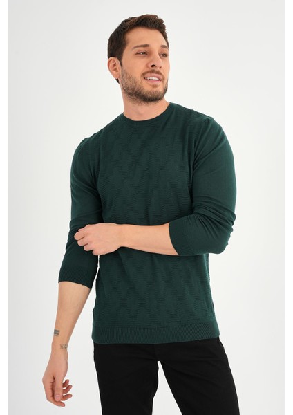 Bisiklet Yaka Desenlı Kazak (E20-511402) fiyatları