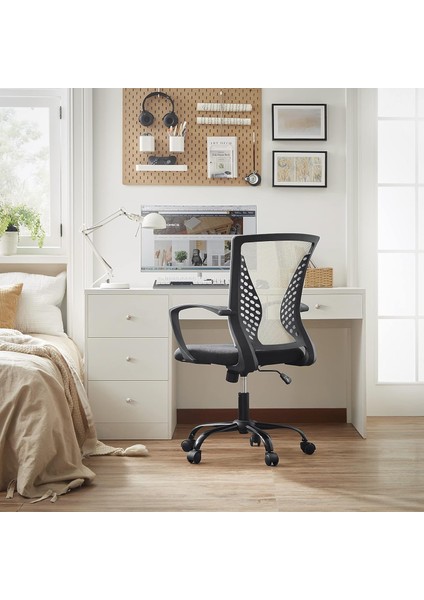 Ofis Sandalyesi, Ergonomik Çalışma Masası Sandalyesi, Bilgisayar Sandalyesi, File Sandalye, Ayarlanabilir Bel Desteği ve Baş Desteği, 150 Kg'a Kadar Taşıma Kapasitesi, Yüksekliği fiyatları