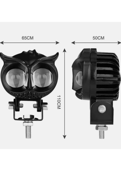 NAZ-60W LED Baykuş Aydınlatma Offrad ve Motosiklet-1 Parça