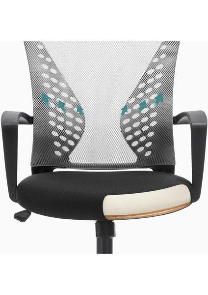 Ofis Sandalyesi, Ergonomik Çalışma Masası Sandalyesi, Bilgisayar Sandalyesi, File Sandalye, Ayarlanabilir Bel Desteği ve Baş Desteği, 150 Kg'a Kadar Taşıma Kapasitesi, Yüksekliği indirimleri