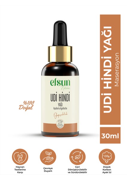 Udi Hindi Yağı %100 Saf ve Doğal 30 ml