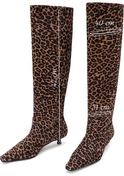 Kadın Kahverengi Ince Kısa Topuklu Süet Deri Çizme 24WFD142410 fiyatları