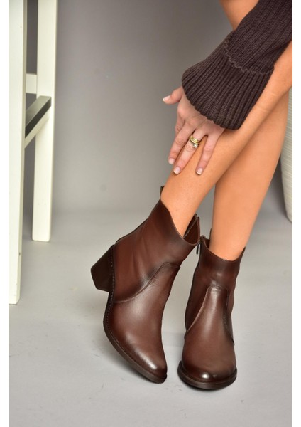 T654043803 Kahverengi Hakiki Deri Kadın Bot fırsatları