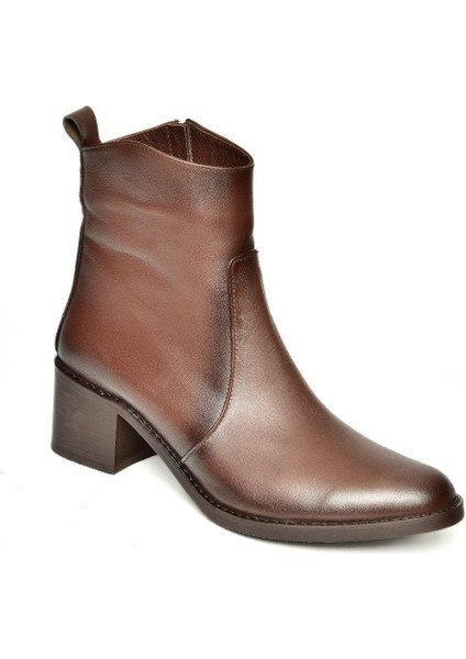 T654043803 Kahverengi Hakiki Deri Kadın Bot indirimleri