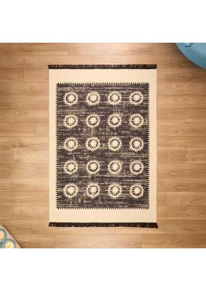 Soft Borgar Çift Taraflı Kilim - Krem - 160X230 cm