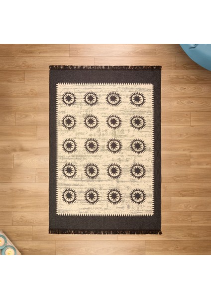 Soft Borgar Çift Taraflı Kilim - Krem - 160X230 cm