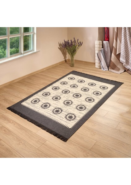 Soft Borgar Çift Taraflı Kilim - Krem - 160X230 cm