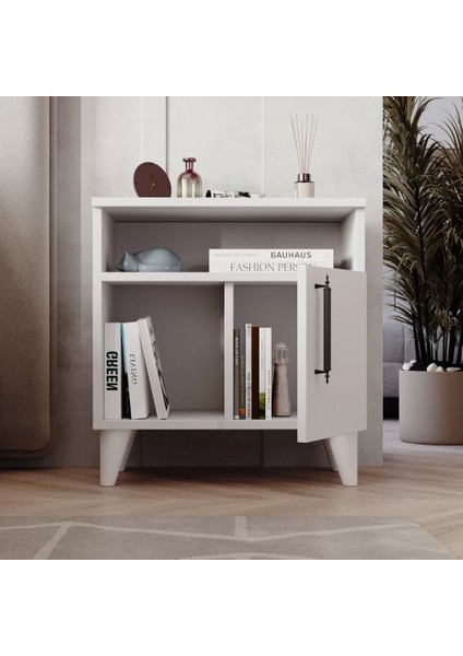 Home Enda Kommen 3 Bölmeli Kapaklı Komodin Beyaz modelleri