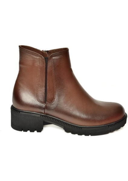 J654011903 Kahverengi Hakiki Deri Kadın Bot fırsatları
