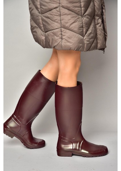 T858704009 Bordo Yağmur Çizmesi fiyatları